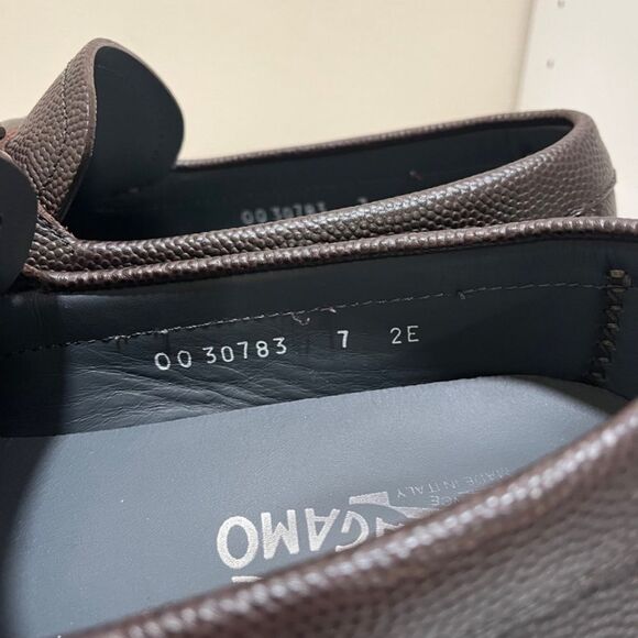 Men’s Brown Ferragamo Loafer Slip On - Picture 6 of 6